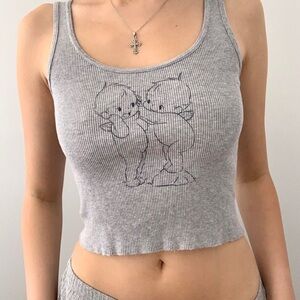 Brandy Melville
Gray Ribbed Tank